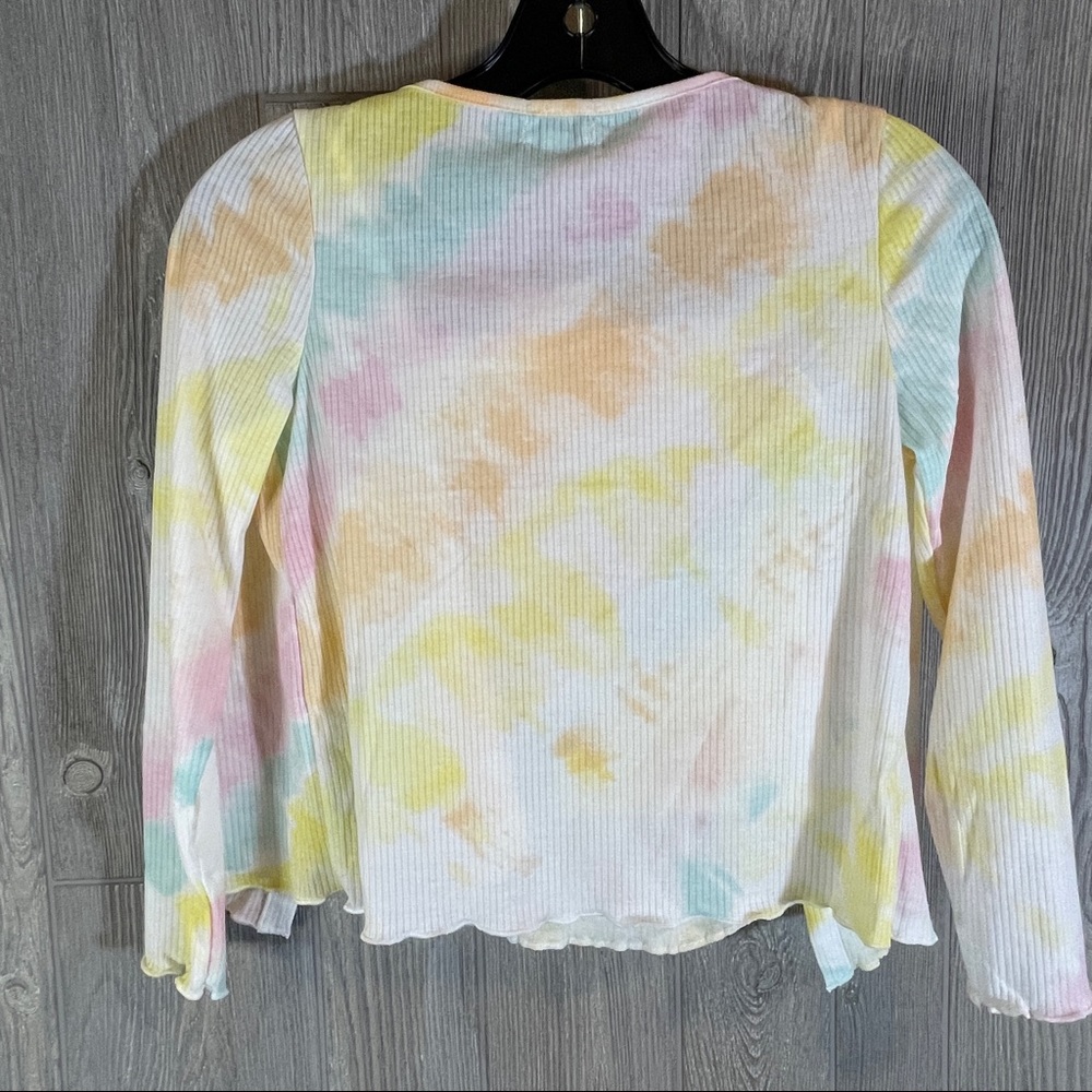 LOVE, FIRE Kids' Cardigan & Tank Set In Rainbow Stripe NWT Medium - Picture 4 of 6